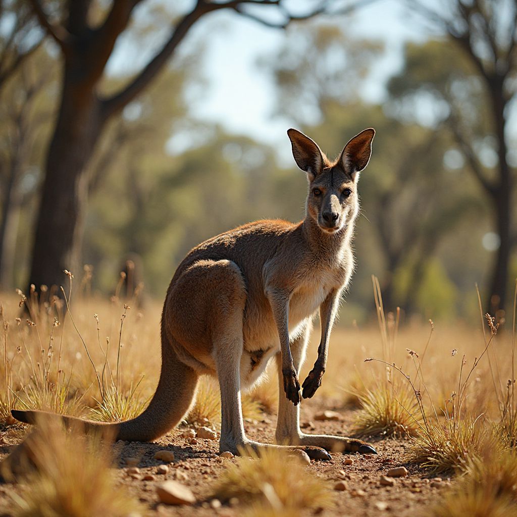 Kangaroo in natural habitat